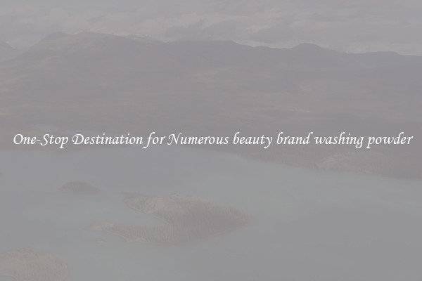 One-Stop Destination for Numerous beauty brand washing powder