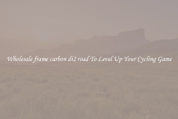 Wholesale frame carbon di2 road To Level Up Your Cycling Game