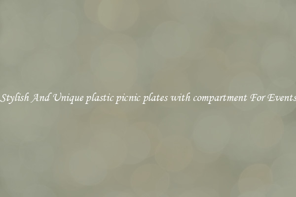 Stylish And Unique plastic picnic plates with compartment For Events
