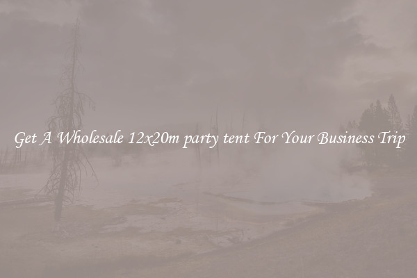 Get A Wholesale 12x20m party tent For Your Business Trip