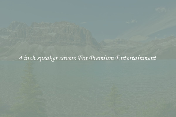 4 inch speaker covers For Premium Entertainment 