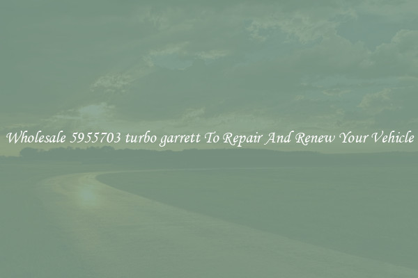 Wholesale 5955703 turbo garrett To Repair And Renew Your Vehicle