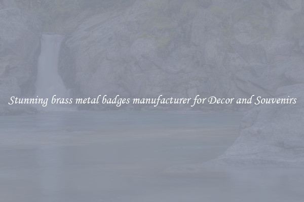 Stunning brass metal badges manufacturer for Decor and Souvenirs