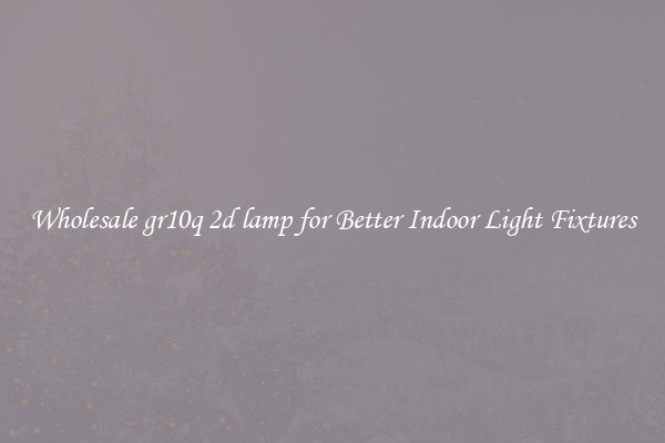 Wholesale gr10q 2d lamp for Better Indoor Light Fixtures