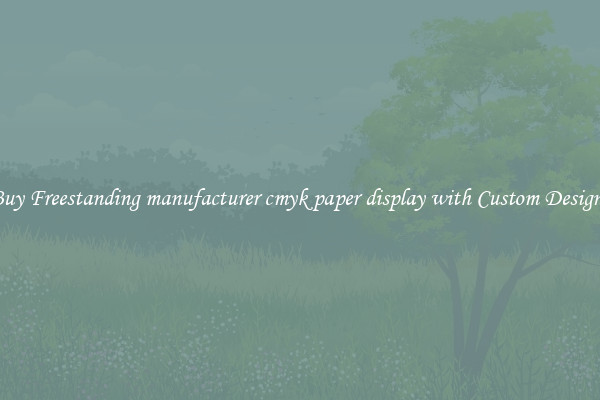 Buy Freestanding manufacturer cmyk paper display with Custom Designs