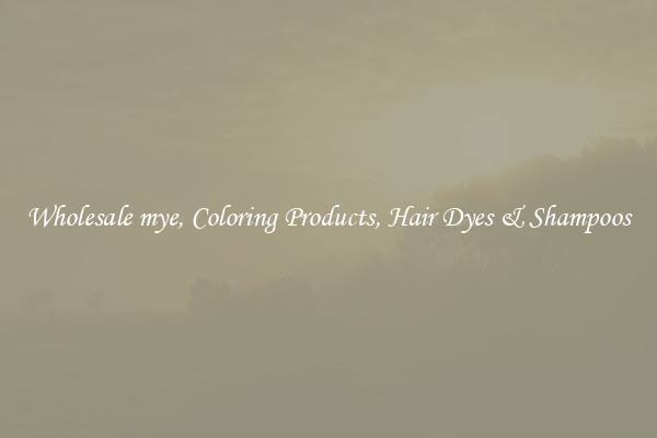 Wholesale mye, Coloring Products, Hair Dyes & Shampoos