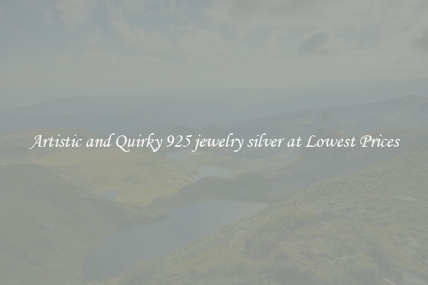 Artistic and Quirky 925 jewelry silver at Lowest Prices