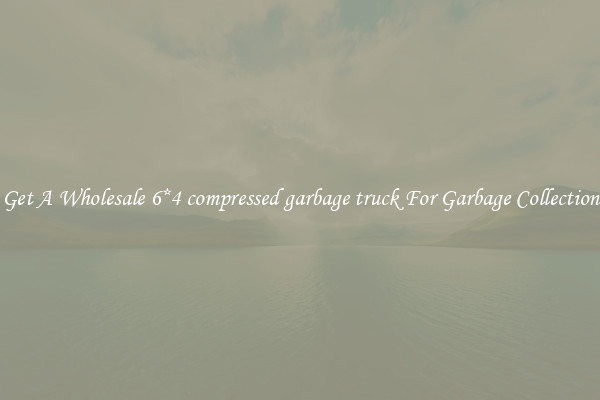 Get A Wholesale 6*4 compressed garbage truck For Garbage Collection